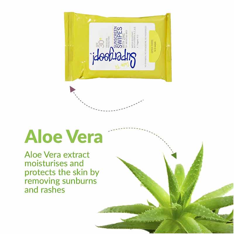 SPF 35 Biodegradable Sunscreen Wet Wipes for Baby Sensitive Skin