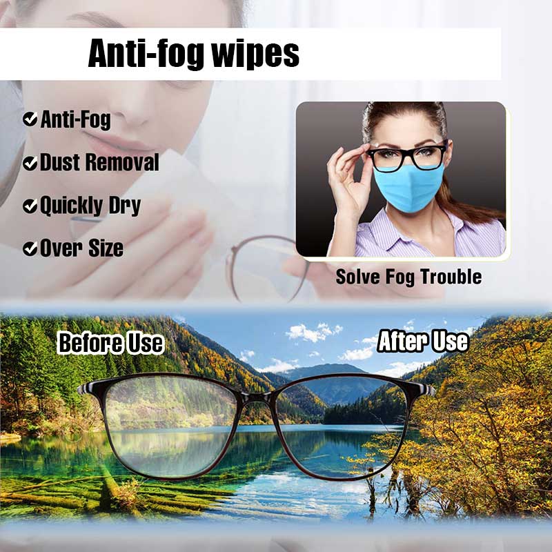 Top Eyeglass Anti Fog Lens Cleaning Wet Wipes Manufacturer