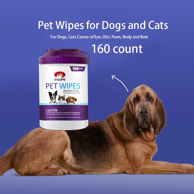 OEM Deodorizing Grooming Pet Wipes for Paws, Body, and Butt