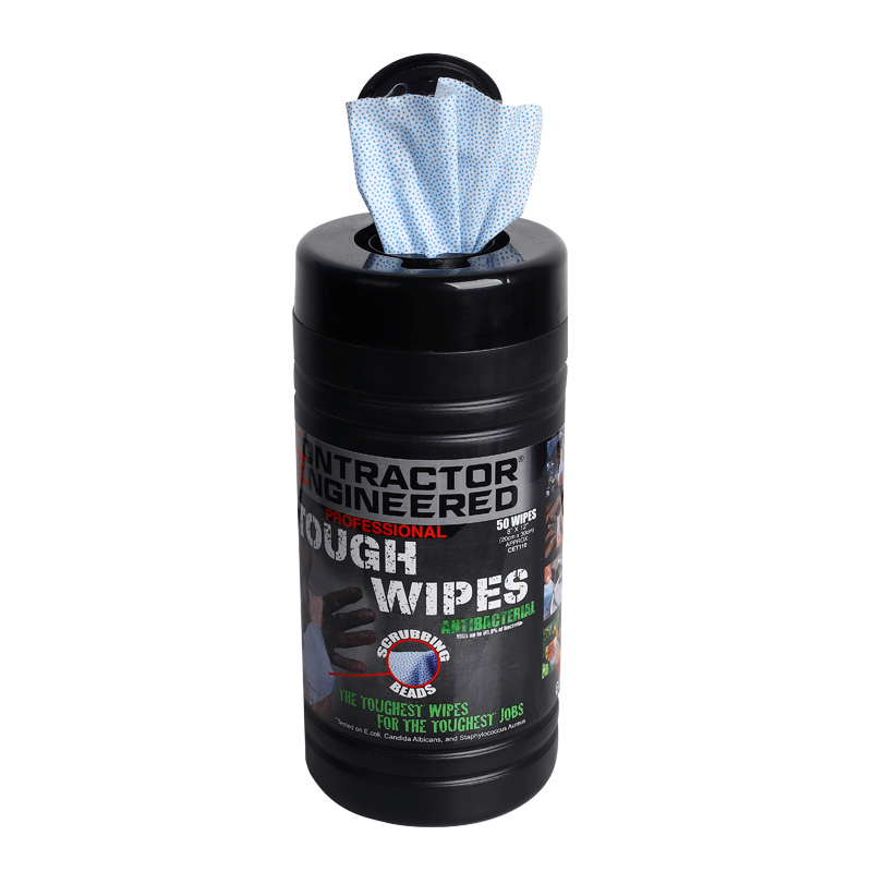 OEM Tough Hand Wipes ,with Scrubbing Beads, Multi-Surface Industrial Cleaning Wipes
