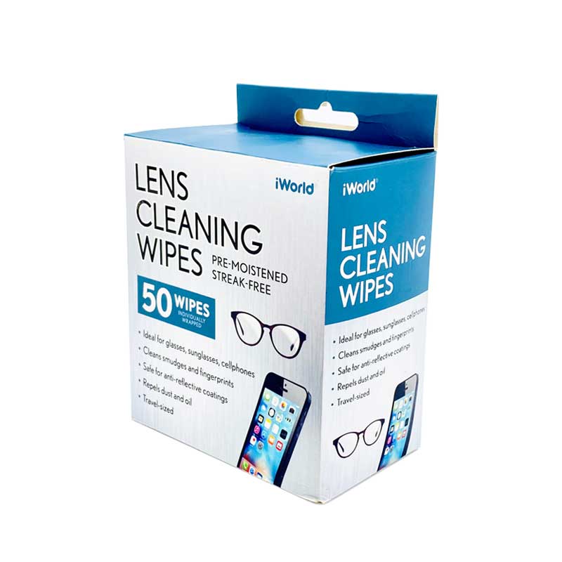 Eye Glasses Cleaner Lens Wipes Individual Wrapped Cleaning Wipes