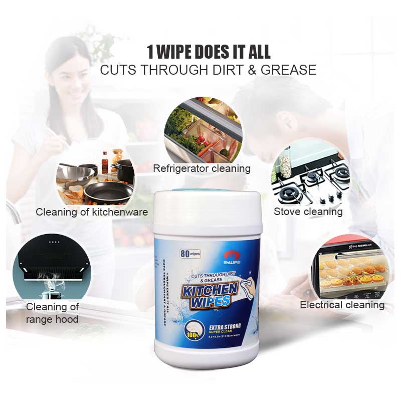 Kitchen Cleaner and Degreaser Wipes